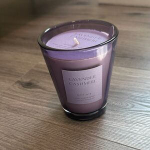 Threshold Lavender Cashmere Purple Glass Candle